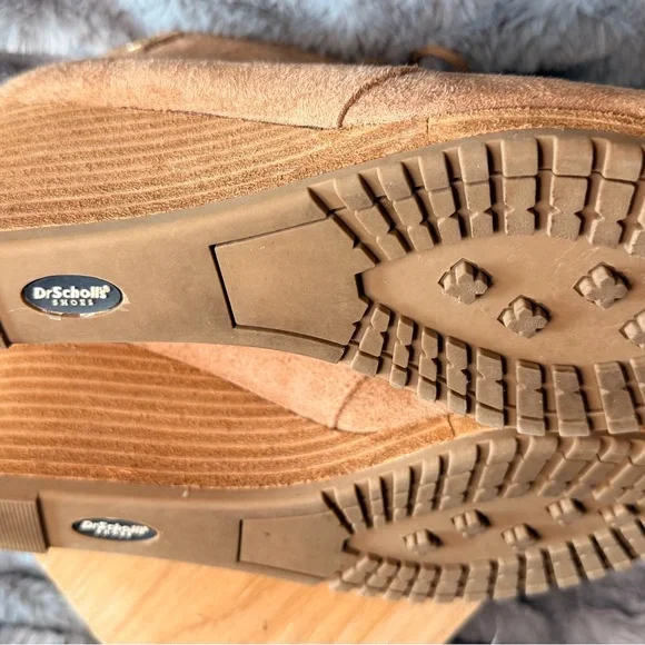 Dr. Scholls Tan Suede Wedge Ankle Lace-up Boots - Picture 5 of 5